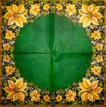 171 Weihnachten Blumen - 3-lagig - Paw